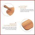 thumbnail image 3 of AURARMLET Wooden Cutting Board With Handle Compact Serving Bread Board Kitchen Charcuterie Tray For Appetizers And Meals, 3 of 6
