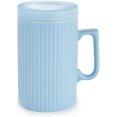thumbnail image 1 of czcpp-Coffee Mug with Lid, 16oz Coffee mug and Tea cup with Coaster - Suitable for Dishwasher and Microwave (Blue), 1 of 4