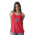 thumbnail image 2 of Friendship Day Aqua Bold Text Racerback Tank Women -Image by Shutterstock, Female Medium, 2 of 4
