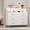 White, variant on TROPOW 6 Drawers for Bedroom with Charging Station, Natural Wood Durable Dressers & Chests of Drawers with LED Light and Charging Station, TV Stand, Nursery, Entryway, Hallway