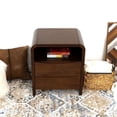 thumbnail image 5 of Arton Mid Century Solid Wood Walnut Nightstand Bed Side Tables with 2 Drawers, 5 of 7