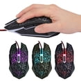 thumbnail image 3 of Ratones Gamer con cable, 6 botones, ergonómicos, LED, USB, para ordenador, portátil, PC de escritorio, 3 of 8