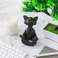 thumbnail image 2 of black cat Old World Christmas Ornaments Cat Blown Ornaments for Christmas Tree finely carved （12*8*18 cm）, 2 of 5