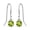 Peridot, variant on Amethyst 5mm Round Small Solitaire Sterling Silver Dangle Earrings