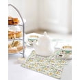 thumbnail image 4 of Easter Kitchen Dish Towels for Drying Dishes Set of 2, Spring Floral Daisy Flowers Butterflies Watercolor Waffle Weave Microfiber Hand Tea Bathroom Towels Quick Dry & Absorbent Towel 12x12, 4 of 7