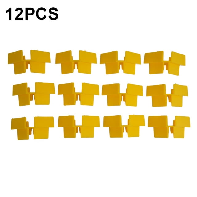 Ensembles de Cuisson, Empileurs de Plateaux 12 Pcs Blanc Jaune Adaptés à la Récolte, Séchage par Congélation
