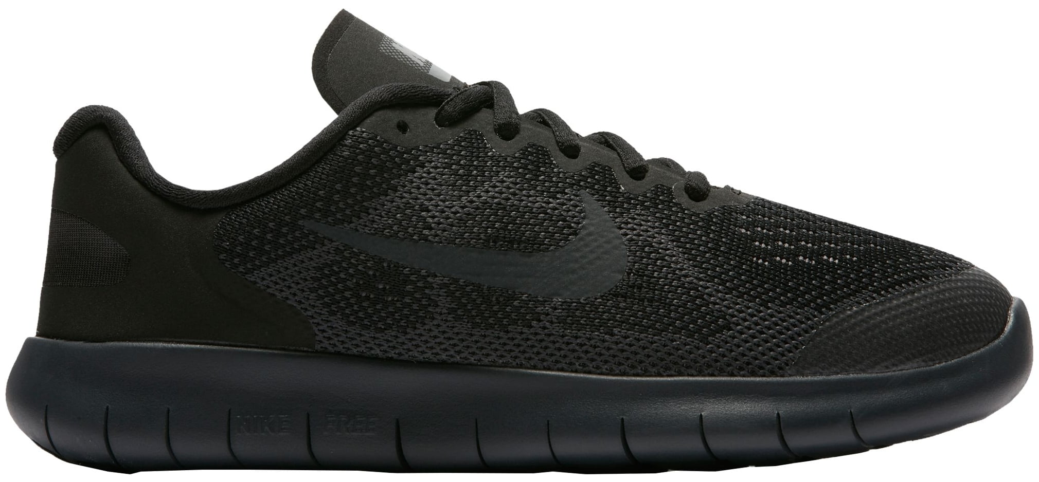 Nike Nike Kids Grade School Free RN 2017 Running Shoes Black Grey 