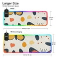 thumbnail image 3 of Butterfly and Leaf Minimalist Wireless Charging RGB Gaming Mouse Pad Large Keyboard Mat Rubber Base 13 Light Modes, 3 of 6