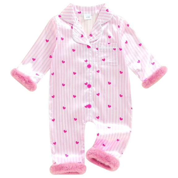 Qopobobo Infant Girl Clothes Baby Outfit Newborn Baby Girl Clothes Coming Home Outfit Floral Ruffle Romper Waffle Knit Zipper Jumpsuit Fall Winter Pink,3-6 Months