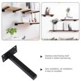 thumbnail image 5 of Stainless Steel Rectangular Shelves Support Hardware for Kitchen Bathroom Bedroom in Black with Corrosion Resistant Function 1Pack, 5 of 5