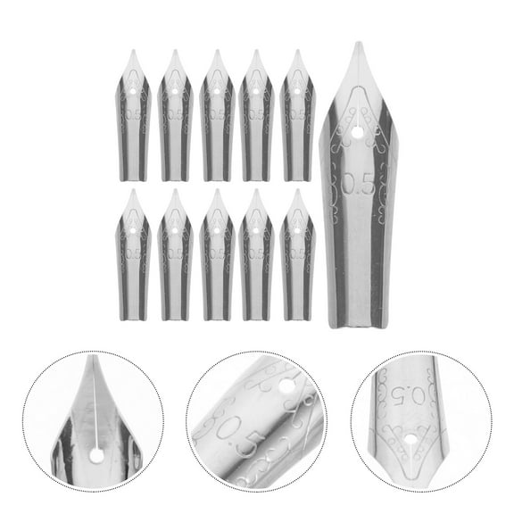 BESTOYARD 30pcs Calligraphy Nibs Steel Set for Artists Writing and Lettering Practice