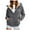 A02_Dark Gray, variant on Towmus Zip up Hoodies for Women Oversized Solid Color Hood Sweatshirt Warm Winter Coats with Pockets S-3XL