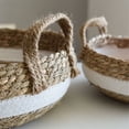 thumbnail image 6 of Woven Storage Baskets Kitchen Storag Basket Desktop Snack Organizer Handmade Fruit Storage Box Kitchen Bread Dessert Tray, 6 of 7
