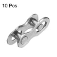 thumbnail image 3 of Uxcell 10pcs Bicycle Missing Link 10 Speed Reusable Steel Bike Chain Link Silver, 3 of 7