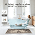 thumbnail image 4 of BCANHOME StonePure 61"×30" Solid Surface Stone Freestanding Bathtub, Deep Soaking Tub With Overflow, Pop-up Drain B390G, 4 of 22