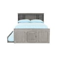 thumbnail image 4 of OS Home and Office Furniture Model 83221K3-22 Solid Pine Full Captains Bookcase Bed with 3 drawers and a Twin Sized Trundle in Charcoal Gray, 4 of 8
