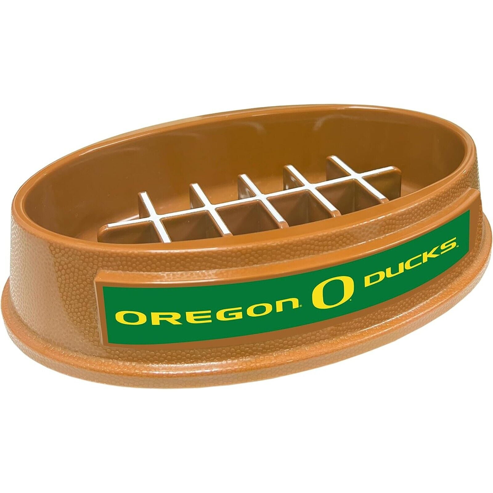 Pets First NCAA Oregon Ducks Super-Bowl Slow Feeder Bowl for Dogs and Cats with Non-Slip Mat