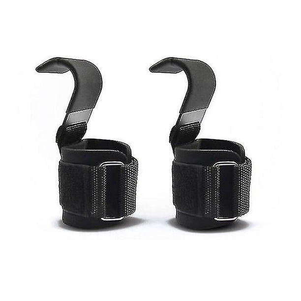 Ganchos para levantamiento de pesas, correas de muñeca para barra de mano, gimnasio, Fitness, correa de peso, guantes de levantamiento de potencia para entrenamiento de pesas, 2 uds.