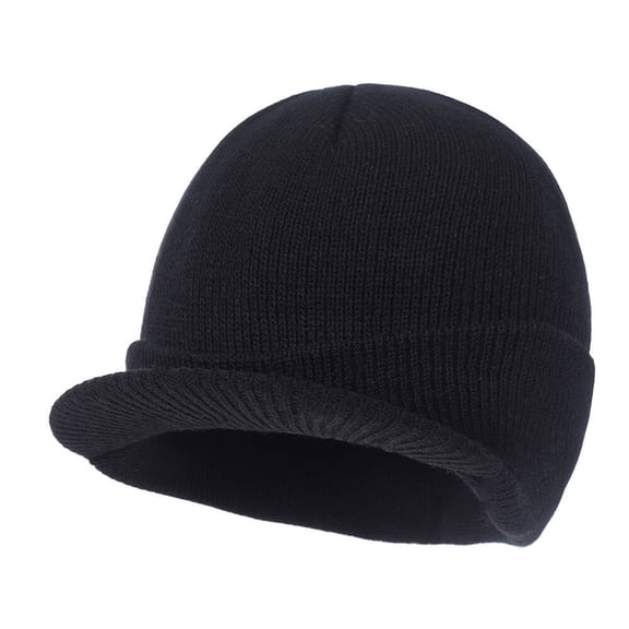 FLORNIX Beanie for Men,Wide-Brim Cap Mens Hats,Stylish and Functional Black Beanie