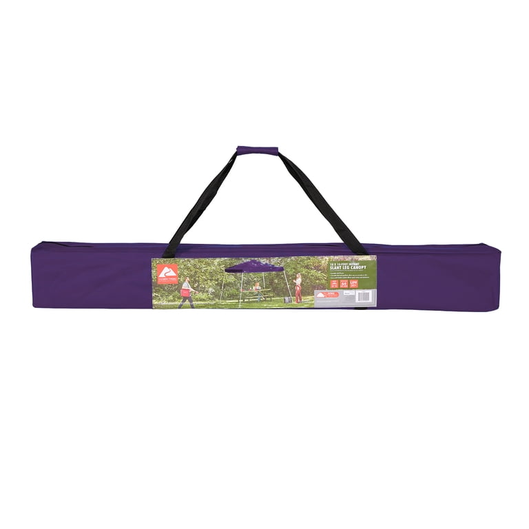 Ozark Trail 10' x 10' Purple Instant Slant Leg Pop-Up Canopy