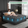 thumbnail image 5 of Mokiiya 12 inch King Mattress Gel Memory Foam Pocket Innerspring Hybrid Mattress In a Box Medium Firm, Adult, 5 of 7
