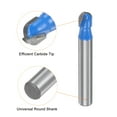 thumbnail image 4 of Uxcell 2packs Router Bit Core Box 1/4 Shank 1/4 Inch Cutting Dia. 2 Flutes Carbide Cutter, 4 of 4