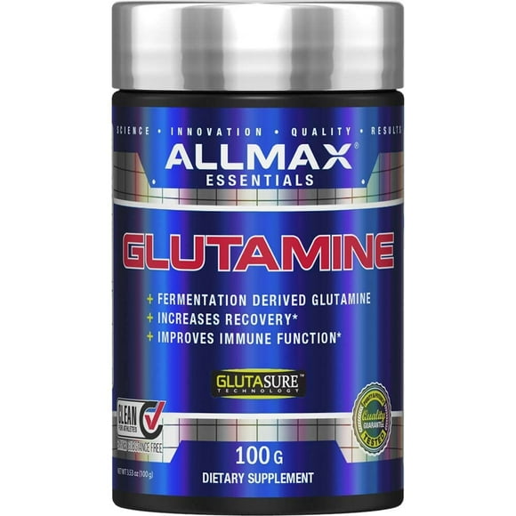 Suplemento ALLMAX Essentials GLUTAMINE en polvo de 100 g