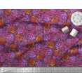thumbnail image 1 of Soimoi Purple Cotton Cambric Fabric Shells Ocean Fabric Prints By Yard 42 Inch Wide, 1 of 3