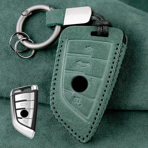 Car Key Fob Cover Case Protector Suede Leather Car Key Fob Case Cover For BMW X1 X2 X3 X4 X5 X6 X7 2 3 4 5 6 7 8