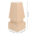 thumbnail image 2 of OULII 1 Set European Style Wooden Legs for Furniture 4.7x2.2x2.2in, 2 of 6