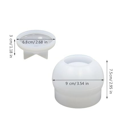 Jar Resin Moulds Silicone Resin Jar Moulds with Lid Silicone Molds Epoxy Moulds with Lid for Storage Container Candy Jar, as the picture shows