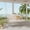 White, variant on Euroco 1-Piece Woven Rope Outdoor Swing Sofa with Soft Cushions Seating 2 for Patio, Courtyard and Balcony