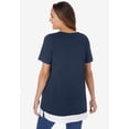 thumbnail image 2 of Woman Within Plus Size Layered-Look Tunic, 2 of 6