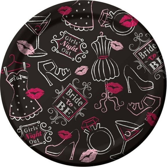 Bridal Bash Dessert Plates, 8-Pack