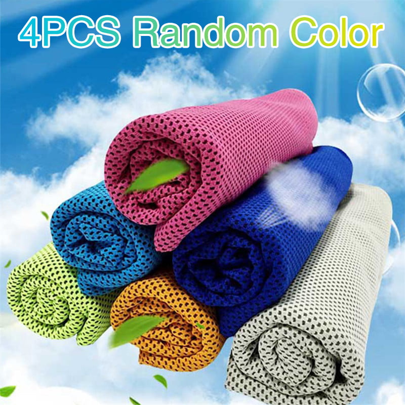 Cool Towel Athletic Cold Chill Wet Ice Microfiber Baseball Sports Baby Headband 