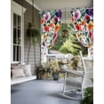 thumbnail image 4 of nqOlkjepod Outdoor Curtains for Patio Waterproof, Seasonal Botanical Blooms Outdoor Privacy Panels Grommet, Spring Garden Florals Blackout Outside Curtains for Porch/Cabana/Pergola 54"x108", 1 Panel, 4 of 8