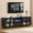 Black, variant on TV Stand for 75 inch TV, LED TV Stand for Living Room,70" Entertainment Center with LED Lighting, White