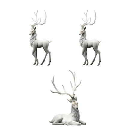 

Deer Collection Decoration Home Office Reindeer Standing Ornaments