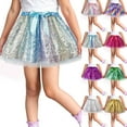 thumbnail image 5 of Ulitacool Girl Winter Dress Knee Length Tutu Skirts Dance Party Sequin Skirt Ballet Skirts Comfortable Playsuit Green 7-11 Years, 5 of 5