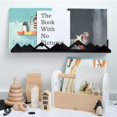 thumbnail image 3 of Hyasfey Wall Mounted Storage Rack Strong Load-bearing Wood Construction Simple Installation Floating Shelves Nursery Decor, 3 of 8
