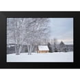 thumbnail image 2 of Aledanda 24x17 Black Modern Framed Museum Art Print Titled - Barn with a View, 2 of 5
