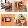 thumbnail image 3 of Wall Tissue Box With Towel Rack Waterproof Transparent Paper Towel Dispenser Paper Extraction Holder Bathroom Toilet Storage Box with Top Shelf Facial Tissue Storage, 3 of 8