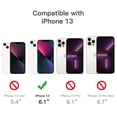 thumbnail image 5 of JETech 3 in 1 Case for iPhone 13 6.1-Inch, with 2-Pack Screen Protector and 2-Pack Camera Lens Protector, Full Coverage Tempered Glass Film, Shockproof Bumper Phone Cover (Black), 5 of 7