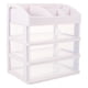thumbnail image 1 of Organizador de escritorio con cajón, caja de almacenamiento, estuche para cosméticos, organizador de papelería multifunción, 1 of 7