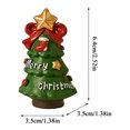 thumbnail image 2 of Gardjoe 5 Piece Christmas Resin Figurine Gift Box Set with Santa Snowman Bear Reindeer and Tree for Holiday Tabletop Shelf and Tree Display, 2 of 6