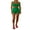 Green Set, variant on Gureui Women's Two Pieces Clothes Outfit, Strap Sleeveless Printed Knitted Crop Tank Tops + Elastic Shorts