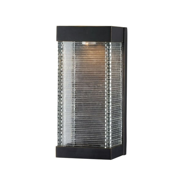 55224 Stackhouse 13" Tall Integrated LED Outdoor Wall Sconce with Glass Rectangular Shade