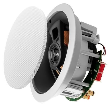OSD Audio ICE660 6.5" Angled Flush LCR In-Ceiling Speaker 150W, Dolby Atmos® Ready & Pivoting Tweeter, Single