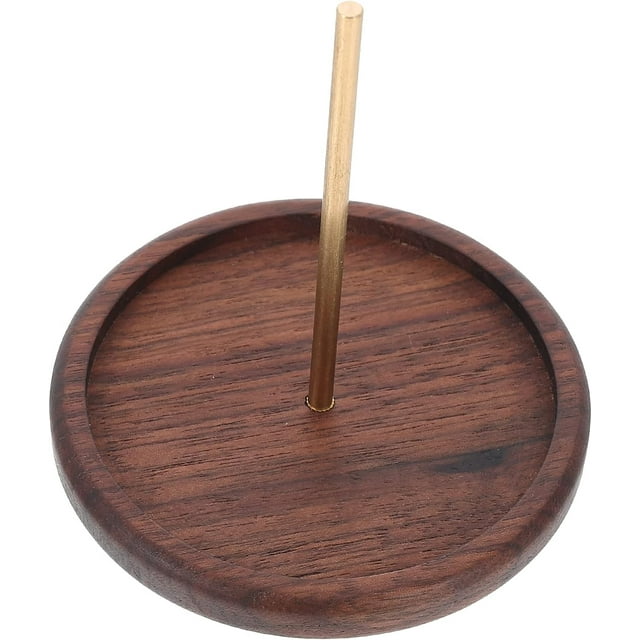 HUGFEGWE Étagère de Rangement Étagère de Rangement Support en Bois pour Fil à Coudre et Fil Support Rond pour Bobine de Fil Rangement pour Ligne de Perles Conteneur de Fil à Broder pour Magasin Maison Clips de Cordon