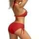 thumbnail image 3 of WILLBEST Trajes de Baño Mujer Traje de Baño Para Mujer Conjunto de Tankini Top de Bikini Con Tiras y Detalles de Cuentas Braguita de Cintura Alta Traje de Fiesta En La Piscina de Playa, 3 of 8